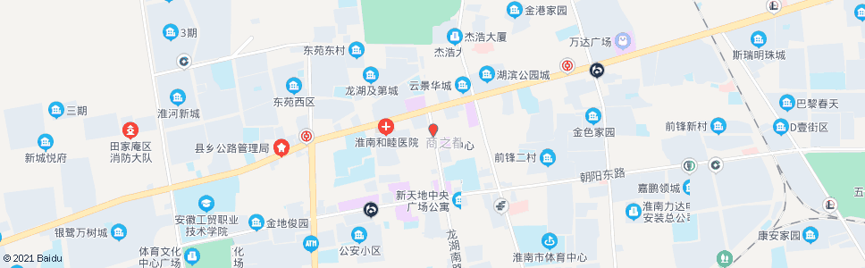 淮南龙湖路_公交站地图_淮南公交_妙搜公交查询2024