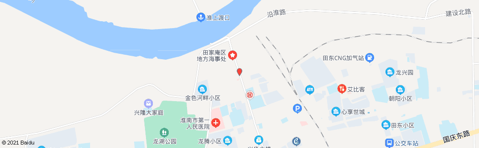 淮南淮河路_公交站地图_淮南公交_妙搜公交查询2024