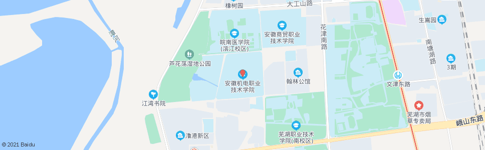 芜湖教育学院_公交站地图_芜湖公交_妙搜公交查询2024