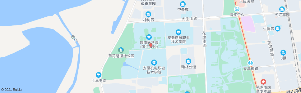 芜湖皖南医学院(南)_公交站地图_芜湖公交_妙搜公交查询2024