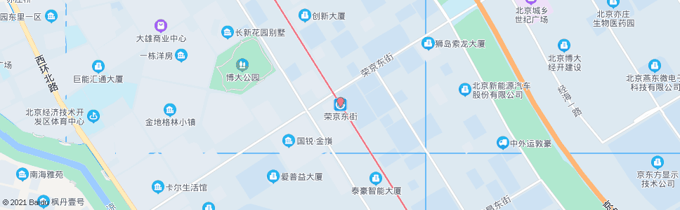 北京荣京东街_公交站地图_北京公交_妙搜公交查询2024