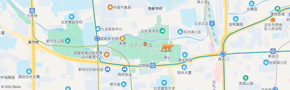 北京动物园_公交站地图_北京公交_妙搜公交查询2024