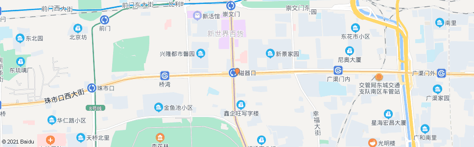 北京磁器口_公交站地图_北京公交_妙搜公交查询2024