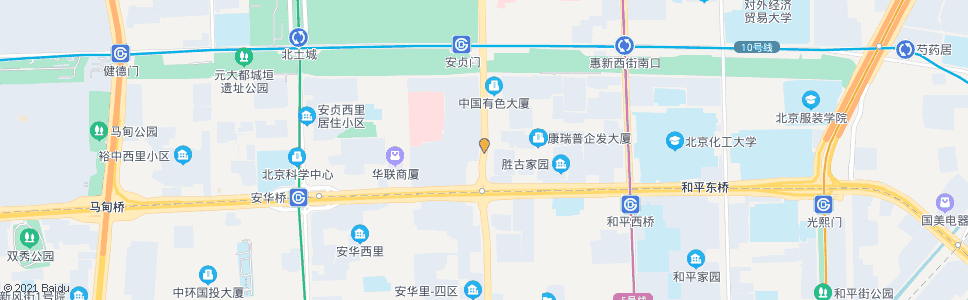 北京安贞桥北_公交站地图_北京公交_妙搜公交查询2024