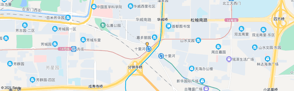 北京十里河桥西_公交站地图_北京公交_妙搜公交查询2024