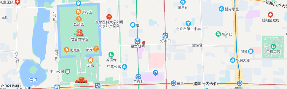北京新东安市场_公交站地图_北京公交_妙搜公交查询2024
