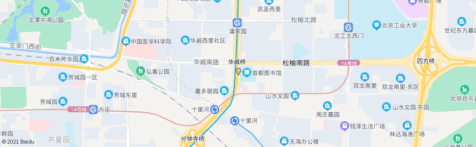 北京华威桥南_公交站地图_北京公交_妙搜公交查询2024