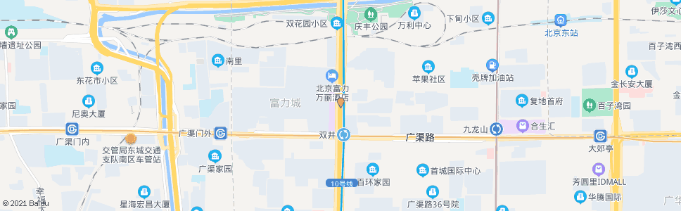 北京双井桥北_公交站地图_北京公交_妙搜公交查询2024