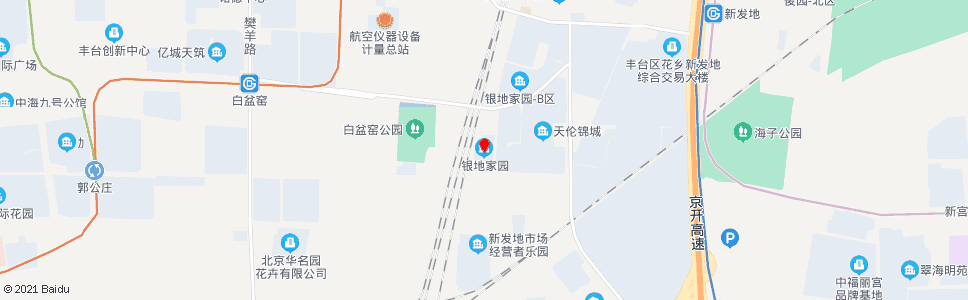 北京银地家园_公交站地图_北京公交_妙搜公交查询2024