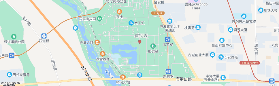北京首钢设备库_公交站地图_北京公交_妙搜公交查询2024