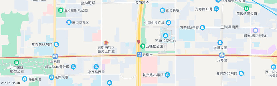 北京五棵松桥北_公交站地图_北京公交_妙搜公交查询2024