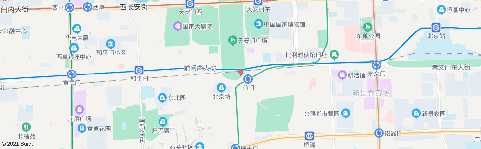 北京前门站_公交站地图_北京公交_妙搜公交查询2024