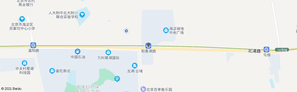北京稻香湖_公交站地图_北京公交_妙搜公交查询2024