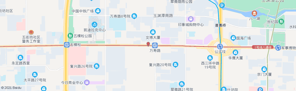 北京万寿路口西_公交站地图_北京公交_妙搜公交查询2024