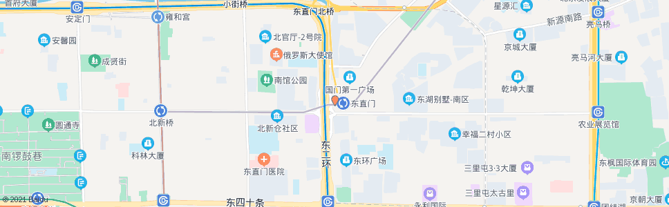 北京东直门站_公交站地图_北京公交_妙搜公交查询2024
