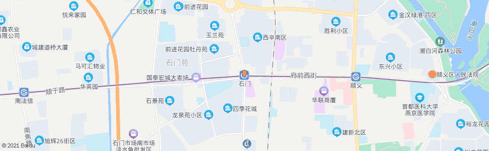 北京北石门_公交站地图_北京公交_妙搜公交查询2024