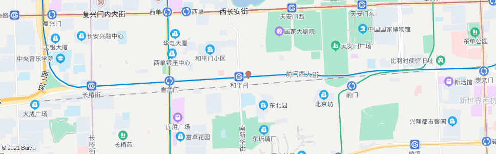 北京和平门东_公交站地图_北京公交_妙搜公交查询2024