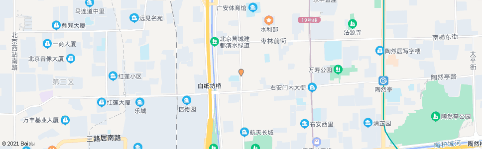 北京菜园街_公交站地图_北京公交_妙搜公交查询2024