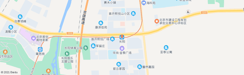 北京地铁长阳站_公交站地图_北京公交_妙搜公交查询2024