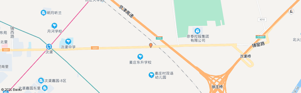 北京麦庄_公交站地图_北京公交_妙搜公交查询2024