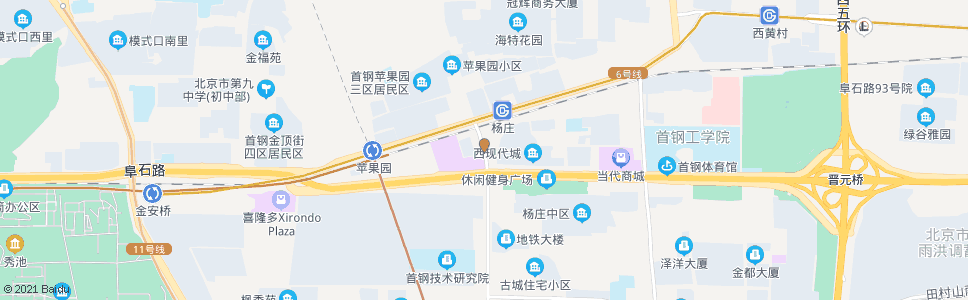 北京苹果园南_公交站地图_北京公交_妙搜公交查询2024