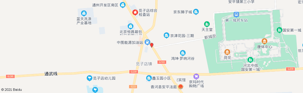 北京香河新城街西口_公交站地图_北京公交_妙搜公交查询2024