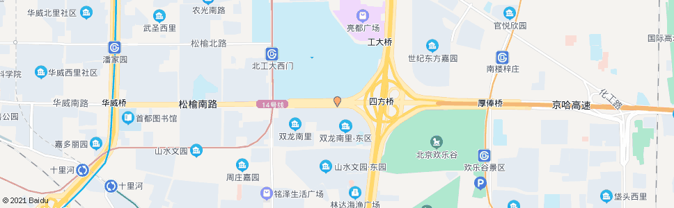 北京四方桥西_公交站地图_北京公交_妙搜公交查询2024