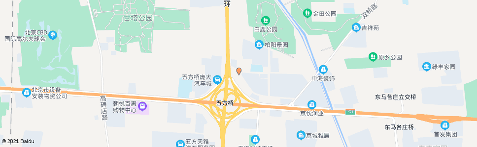 北京白鹿司西_公交站地图_北京公交_妙搜公交查询2024
