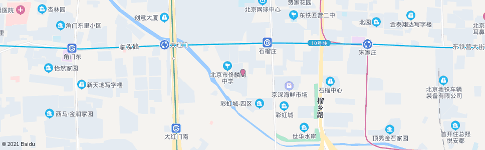 北京南顶路西口_公交站地图_北京公交_妙搜公交查询2024