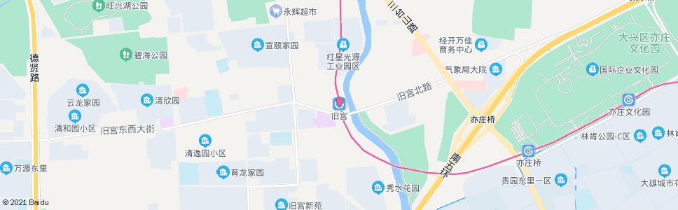 北京旧宫_公交站地图_北京公交_妙搜公交查询2024