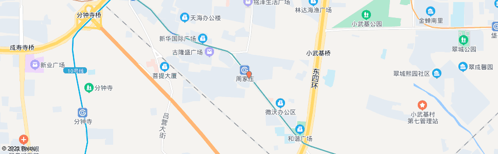 北京周村南_公交站地图_北京公交_妙搜公交查询2024