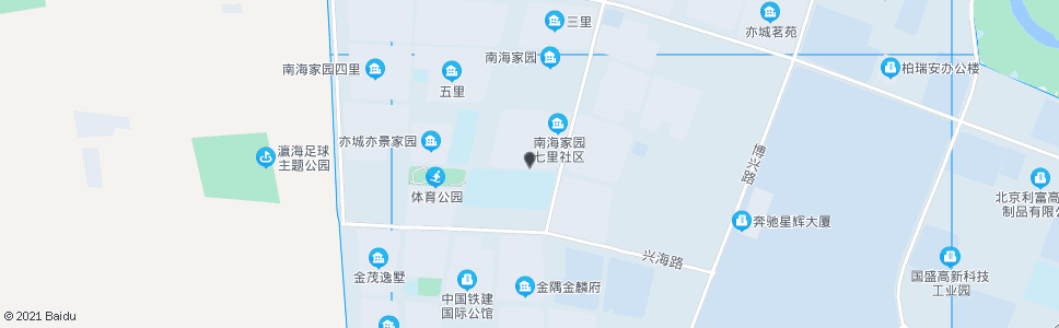北京南海家园七里南门_公交站地图_北京公交_妙搜公交查询2024