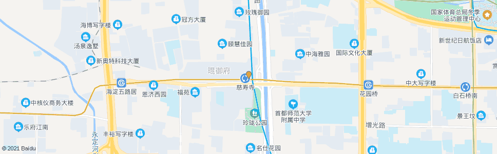 北京慈寿寺桥(南行)_公交站地图_北京公交_妙搜公交查询2024
