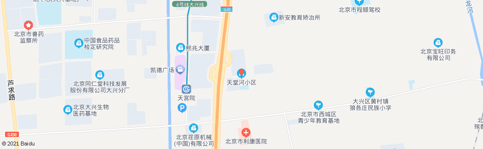 北京天堂河小区_公交站地图_北京公交_妙搜公交查询2024