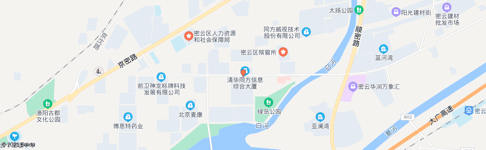 北京清华同方_公交站地图_北京公交_妙搜公交查询2024