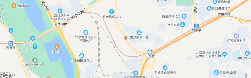 北京大瓦窑_公交站地图_北京公交_妙搜公交查询2024