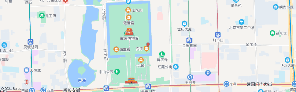 北京东华门_公交站地图_北京公交_妙搜公交查询2024