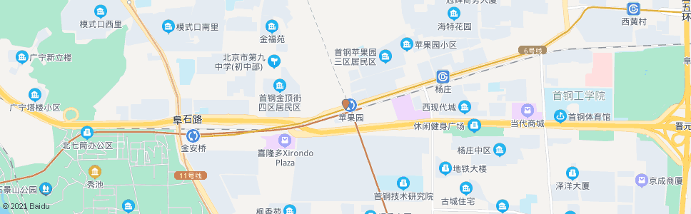 北京地铁苹果园站北门_公交站地图_北京公交_妙搜公交查询2024