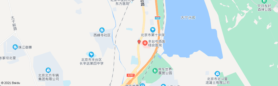 北京长辛店医院_公交站地图_北京公交_妙搜公交查询2024