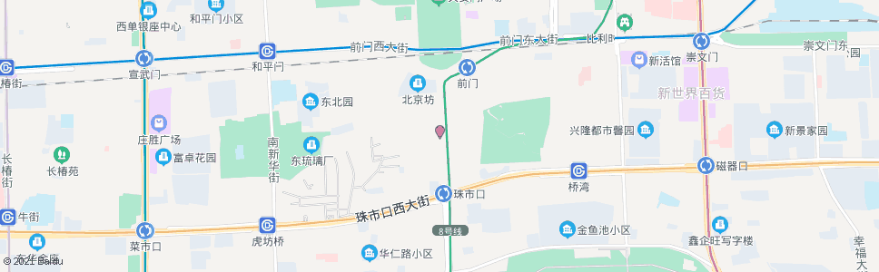 北京大栅栏_公交站地图_北京公交_妙搜公交查询2024