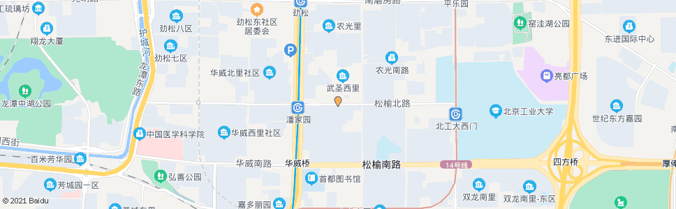 北京潘家园桥东_公交站地图_北京公交_妙搜公交查询2024