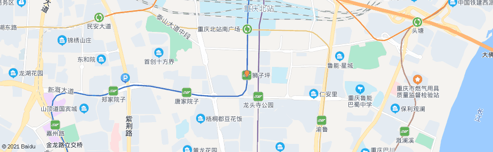 重庆狮子堡_公交站地图_重庆公交_妙搜公交查询2024