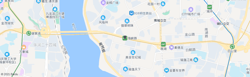 重庆海峡路_公交站地图_重庆公交_妙搜公交查询2024