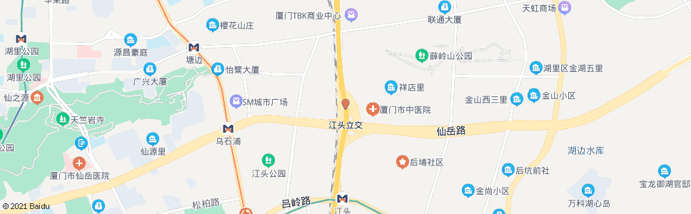 厦门仙岳路(成功大道)_公交站地图_厦门公交_妙搜公交查询2024