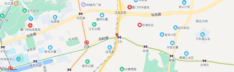 厦门吕岭路(成功大道)_公交站地图_厦门公交_妙搜公交查询2024