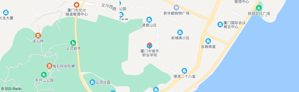 厦门城市职业学院_公交站地图_厦门公交_妙搜公交查询2024