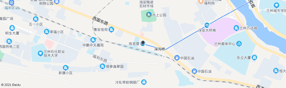 兰州陈官营_公交站地图_兰州公交_妙搜公交查询2024