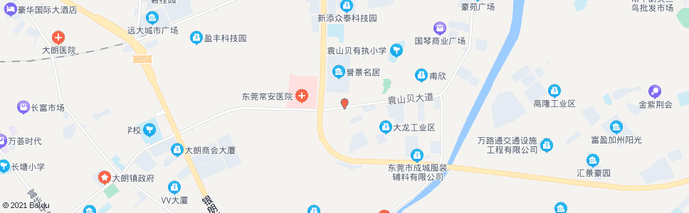 东莞崩江村_公交站地图_东莞公交_妙搜公交查询2024