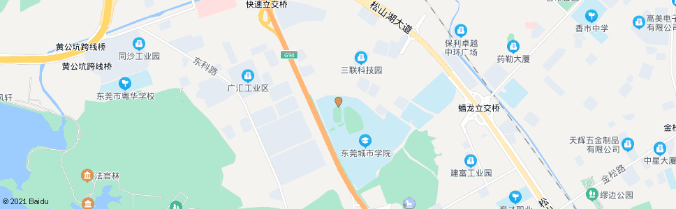 东莞城市学院北门_公交站地图_东莞公交_妙搜公交查询2024