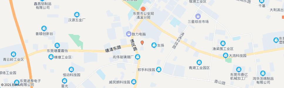 东莞磨坭墟市场_公交站地图_东莞公交_妙搜公交查询2024